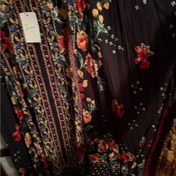 NWT-Gypsy Love Kimono Top Patchwork Floral Open Front Hippie Boho Size Small - Picture 6 of 9